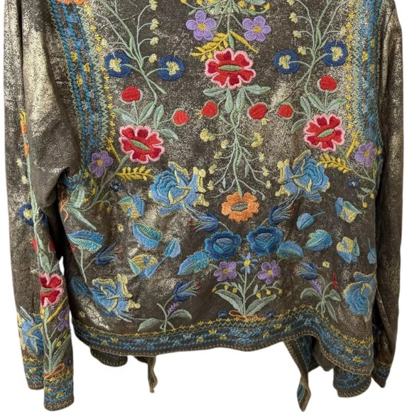 Johnny Was Biya Zaza Metallic Hoodie/Jacket NWT extremely rare - Picture 12 of 16